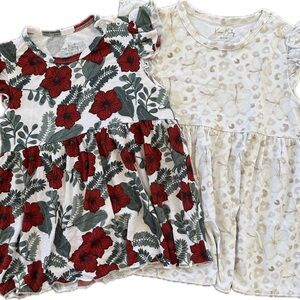 Summer baby toddler bamboo dresses bundle multi size NWT Tropical Girl Clothes